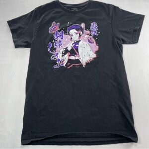 Demon Slayer Black Graphic Short Sleeve Tee Size Small